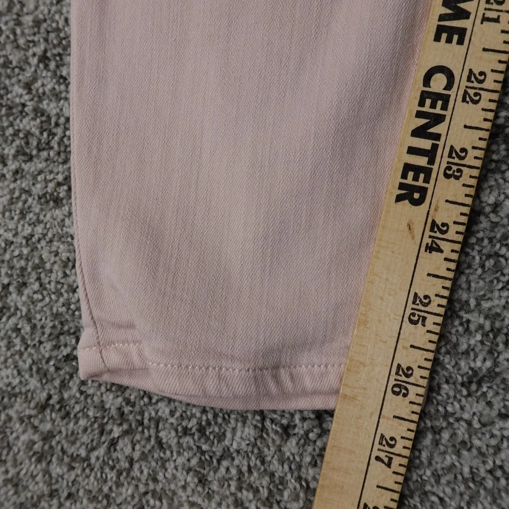 Spanx Pants Womens 30‎ Pink Slim X Cropped Twill Mid Rise Casual Preppy Stretch
